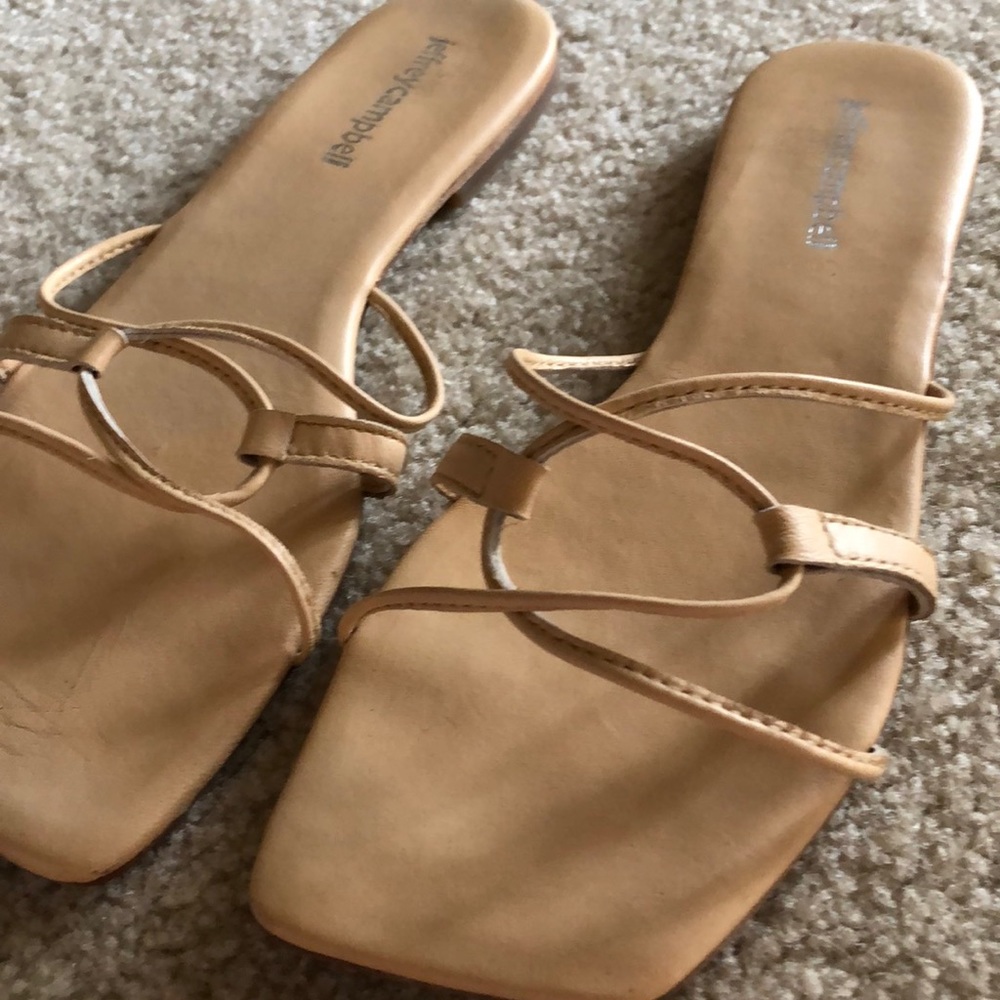 Jeffery Campbell Adison Sandal Square Toe Slides